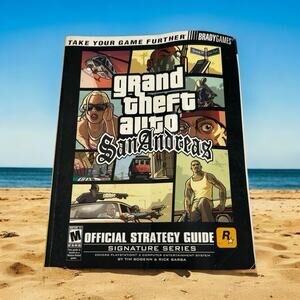 Grand Theft Auto San Andreas GTA PS2 PlayStation Official Strategy Guide No Map